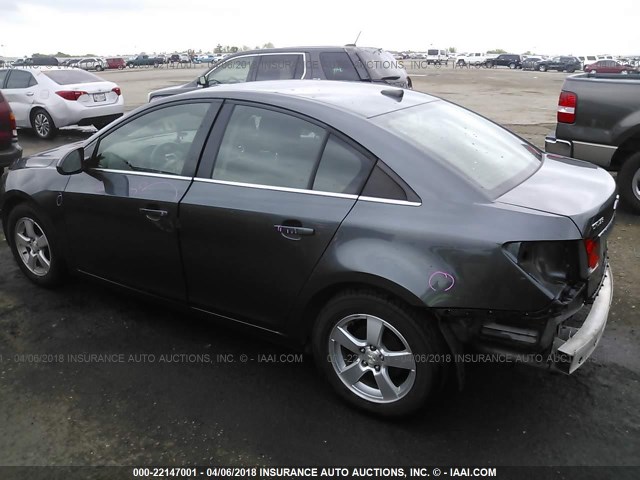 1G1PC5SB5D7239924 - 2013 CHEVROLET CRUZE LT GRAY photo 3