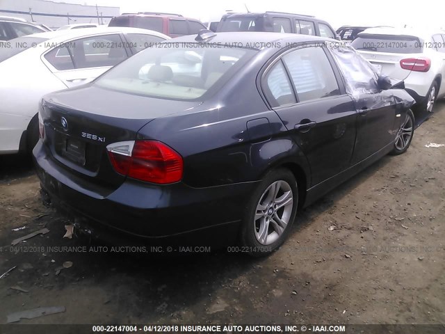 WBAVC73538KP39650 - 2008 BMW 328 XI SULEV Dark Blue photo 4