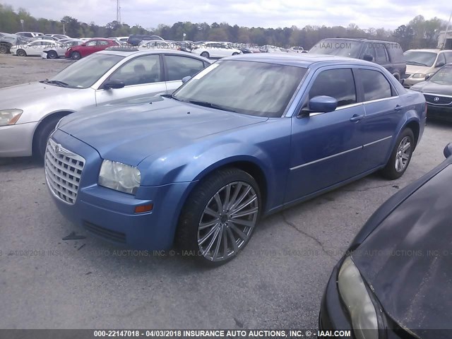 2C3LA43R27H861007 - 2007 CHRYSLER 300 BLUE photo 2