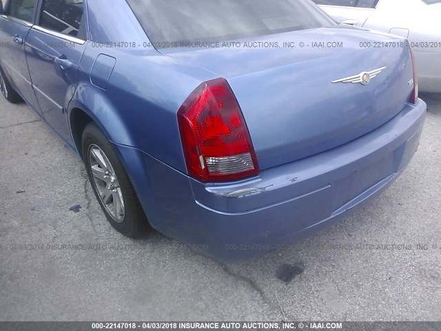 2C3LA43R27H861007 - 2007 CHRYSLER 300 BLUE photo 6