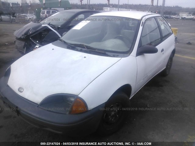 2C1MR2268T6751358 - 1996 GEO METRO LSI WHITE photo 2