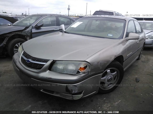 2G1WH55K219274844 - 2001 CHEVROLET IMPALA LS TAN photo 2