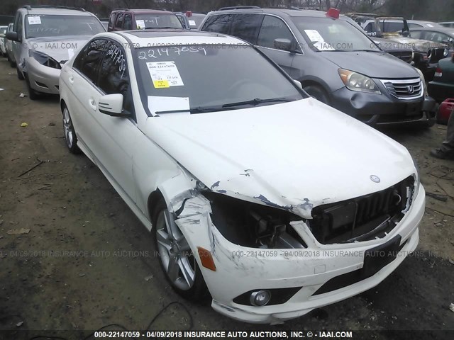 WDDGF8BB9AR087359 - 2010 MERCEDES-BENZ C 300 4MATIC WHITE photo 1