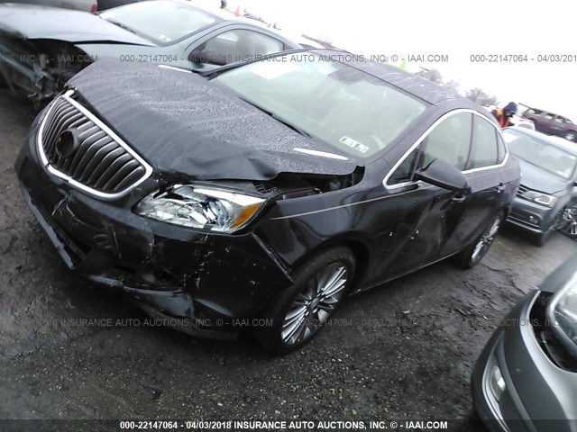 1G4PT5SV5D4186950 - 2013 BUICK VERANO PREMIUM BLACK photo 2