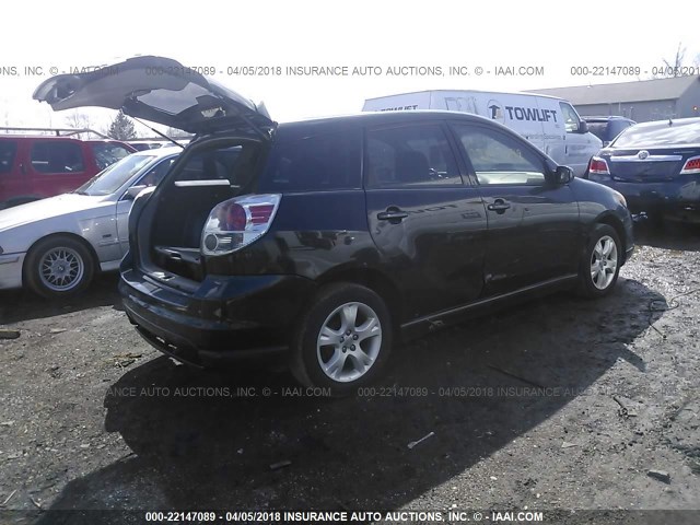 2T1LR32E65C350839 - 2005 TOYOTA COROLLA MATRIX XR BLACK photo 4