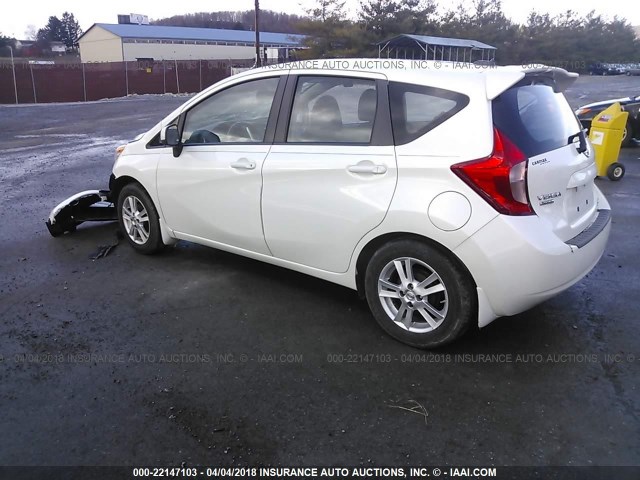 3N1CE2CP6EL426467 - 2014 NISSAN VERSA NOTE S/S PLUS/SV/SL WHITE photo 3