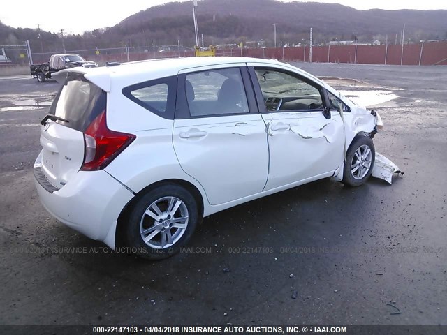 3N1CE2CP6EL426467 - 2014 NISSAN VERSA NOTE S/S PLUS/SV/SL WHITE photo 4