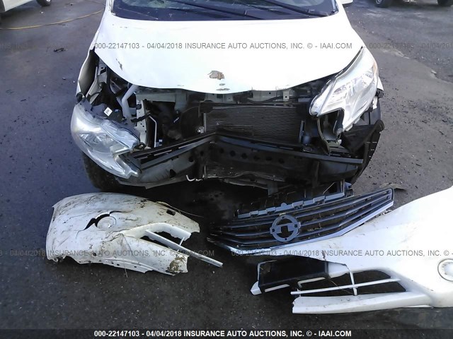 3N1CE2CP6EL426467 - 2014 NISSAN VERSA NOTE S/S PLUS/SV/SL WHITE photo 6