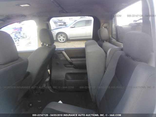 1N6AA07D08N325253 - 2008 NISSAN TITAN XE/SE/LE WHITE photo 8