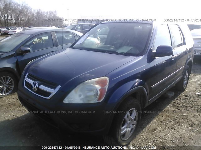 SHSRD78803U104839 - 2003 HONDA CR-V EX BLUE photo 4