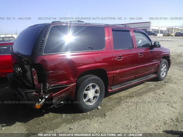 1GKFK66U92J286630 - 2002 GMC DENALI XL K1500 MAROON photo 4