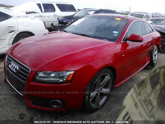 WAUWFAFR0BA004046 - 2011 AUDI A5 PRESTIGE RED photo 2