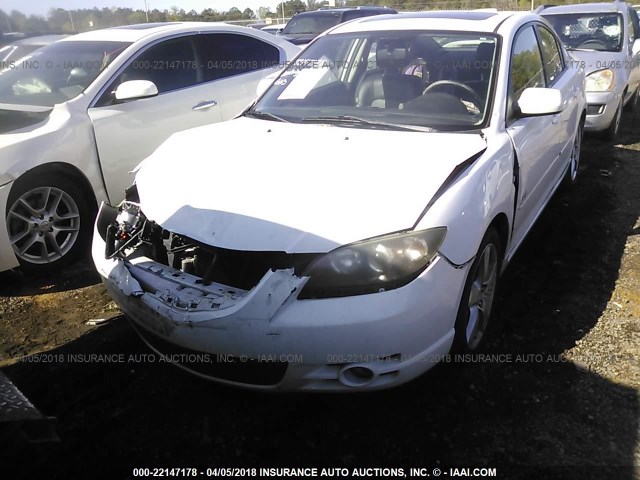 JM1BK323441189490 - 2004 MAZDA 3 S WHITE photo 6