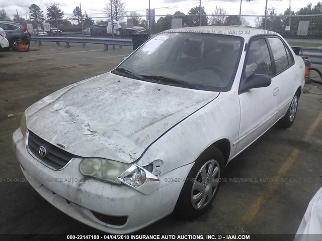 1NXBR12E32Z601021 - 2002 TOYOTA COROLLA CE/LE/S WHITE photo 2