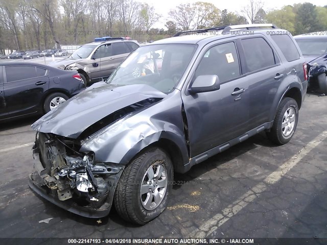 1FMCU0E72BKA03962 - 2011 FORD ESCAPE LIMITED GRAY photo 2