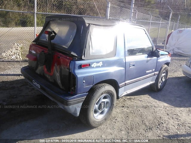 2CNBJ1869S6912880 - 1995 GEO TRACKER BLUE photo 4