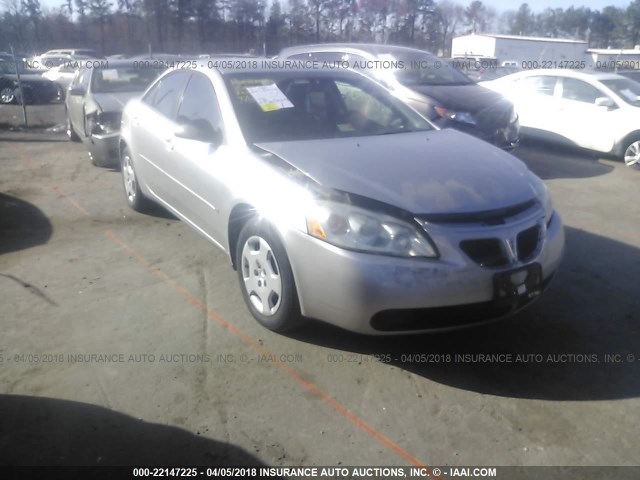 1G2ZF55B664260079 - 2006 PONTIAC G6 SE GRAY photo 1