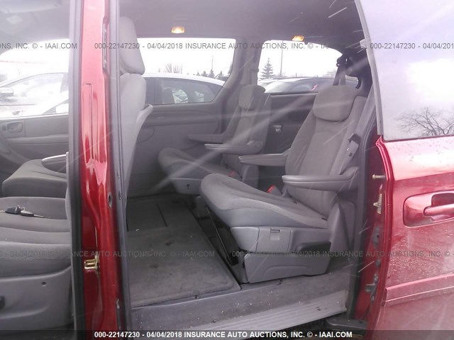 2D4GP44L77R186967 - 2007 DODGE GRAND CARAVAN SXT RED photo 8