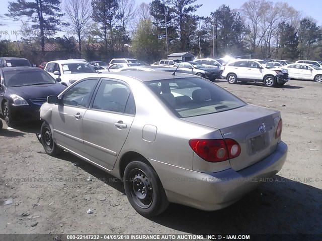 2T1BR32E97C730028 - 2007 TOYOTA COROLLA CE/LE/S GOLD photo 3