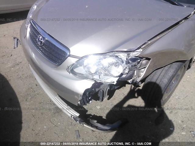 2T1BR32E97C730028 - 2007 TOYOTA COROLLA CE/LE/S GOLD photo 6