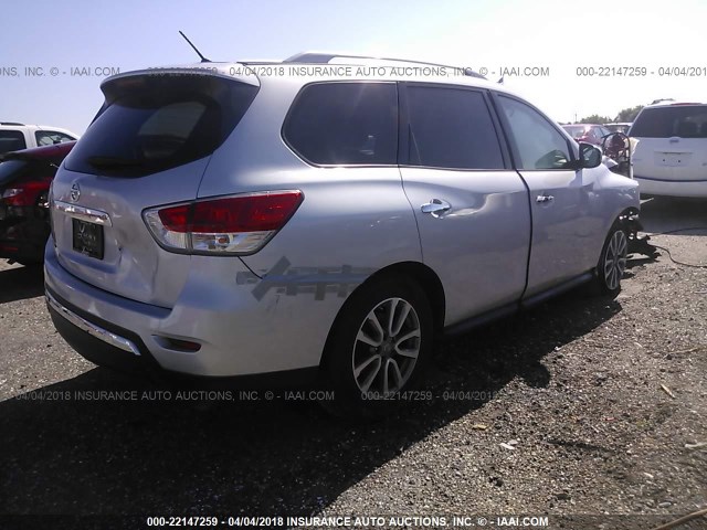 5N1AR2MN1GC646678 - 2016 NISSAN PATHFINDER S/SV/SL/PLATINUM 银色 照片 4