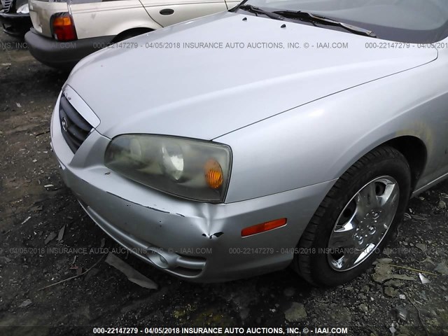 KMHDN46D75U164720 - 2005 HYUNDAI ELANTRA GLS/GT SILVER photo 6