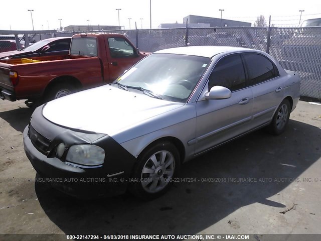 KNAGD128665437733 - 2006 KIA OPTIMA LX/EX SILVER photo 2