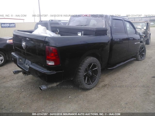 1C6RD6KT0CS322885 - 2012 DODGE RAM 1500 ST BLACK photo 4