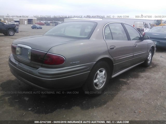 1G4HP54K02U200987 - 2002 BUICK LESABRE CUSTOM GRAY photo 4