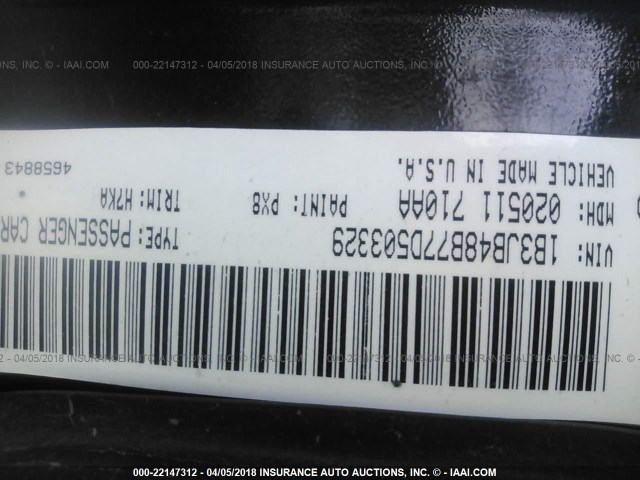 1B3JB48B77D503329 - 2007 DODGE CALIBER SXT BLACK photo 9