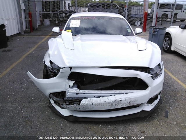 1FA6P8CF9H5212453 - 2017 FORD MUSTANG GT WHITE photo 6