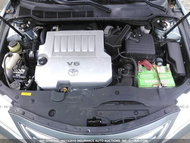 4T1BK3EK8AU602259 - 2010 TOYOTA CAMRY SE/LE/XLE GREEN photo 10