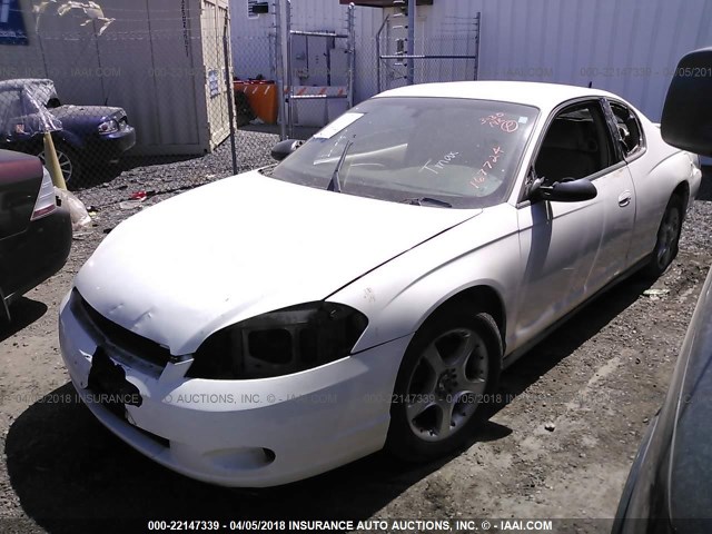 2G1WJ15KX69167724 - 2006 CHEVROLET MONTE CARLO LS WHITE photo 2