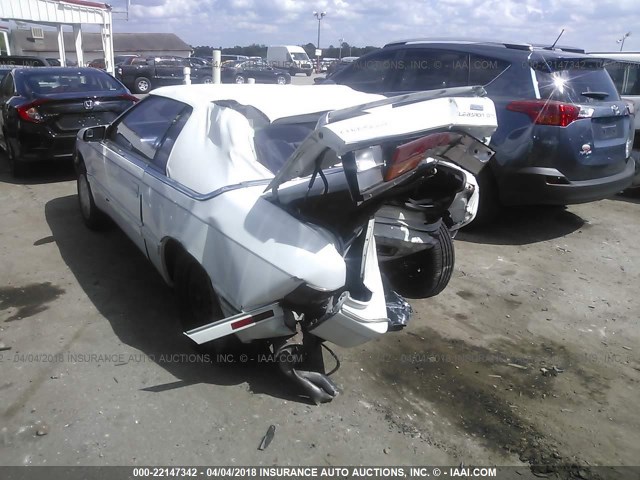 1C3EU4533SF640289 - 1995 CHRYSLER LEBARON GTC Ağ foto 3