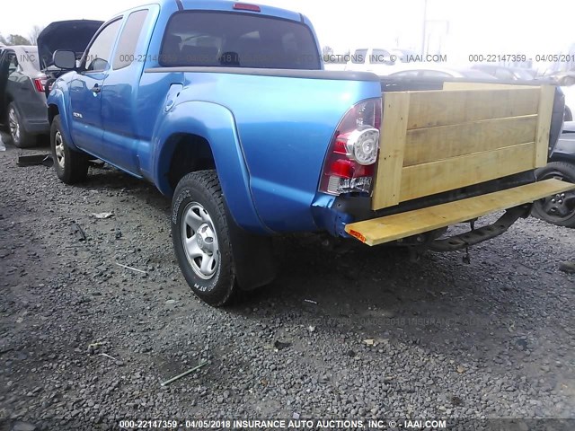 5TETX62N89Z666220 - 2009 TOYOTA TACOMA PRERUNNER ACCESS CAB BLUE photo 3