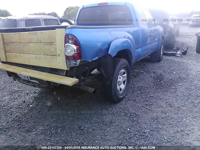 5TETX62N89Z666220 - 2009 TOYOTA TACOMA PRERUNNER ACCESS CAB BLUE photo 4