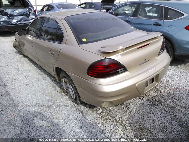 1G2NF52E34M672180 - 2004 PONTIAC GRAND AM SE1 GOLD photo 3