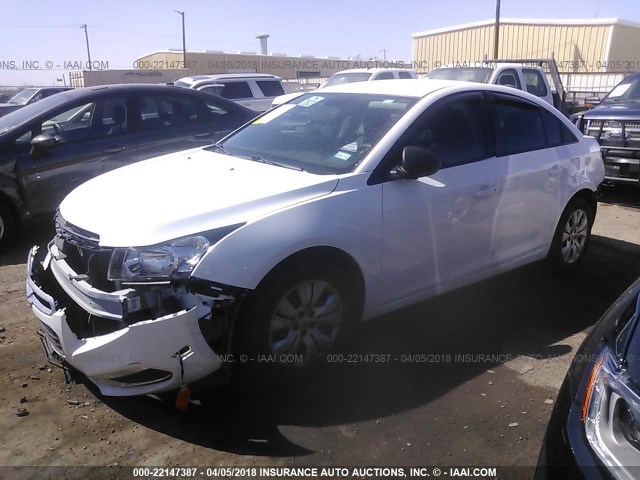 1G1PA5SH7G7149009 - 2016 CHEVROLET CRUZE LIMITED L WHITE photo 2