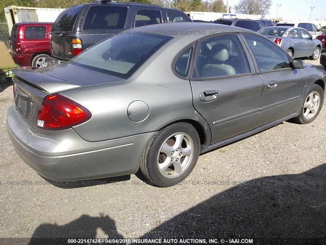 1FAFP55S92A211942 - 2002 FORD TAURUS SES GRAY photo 4