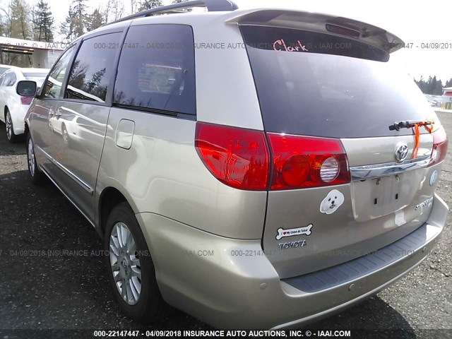 5TDBK22C49S022387 - 2009 TOYOTA SIENNA XLE/XLE LIMITED GOLD photo 3