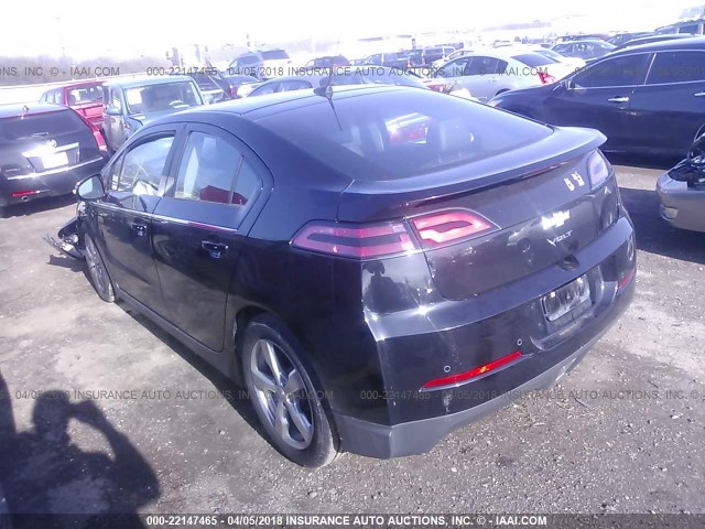 1G1RB6E45EU119185 - 2014 CHEVROLET VOLT BLACK photo 3