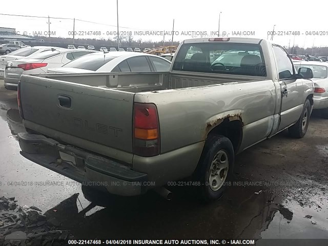 1GCEC14W32Z206526 - 2002 CHEVROLET SILVERADO C1500 TAN photo 4