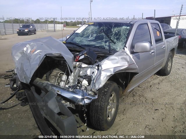 1GTD5MFE2C8108591 - 2012 GMC CANYON SLE SILVER photo 2