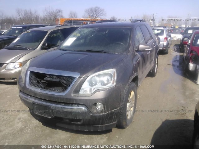 1GKER23D09J158629 - 2009 GMC ACADIA SLT-1 Marron photo 2