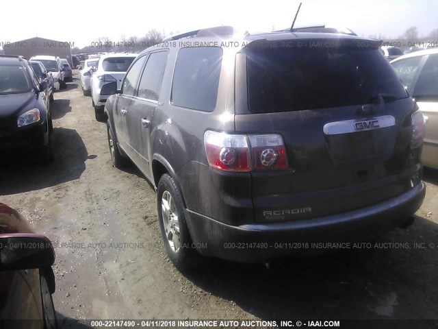 1GKER23D09J158629 - 2009 GMC ACADIA SLT-1 Marron photo 3