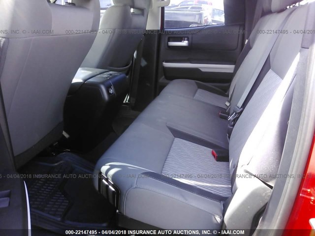 5TFRY5F19FX175697 - 2015 TOYOTA TUNDRA DOUBLE CAB SR/SR5 RED photo 8