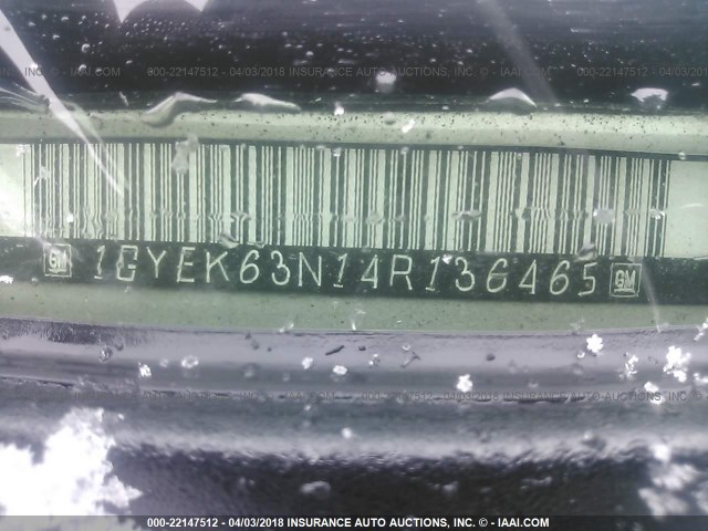 1GYEK63N14R136465 - 2004 CADILLAC ESCALADE LUXURY ნაცრისფერი ფოტო 9