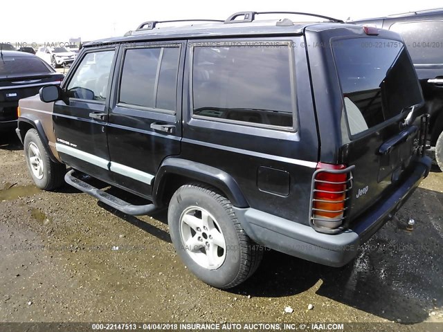 1J4FT68S4XL524992 - 1999 JEEP CHEROKEE SPORT/CLASSIC BLACK photo 3