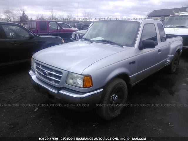 1FTYR14U72PA74554 - 2002 FORD RANGER SUPER CAB SILVER photo 2