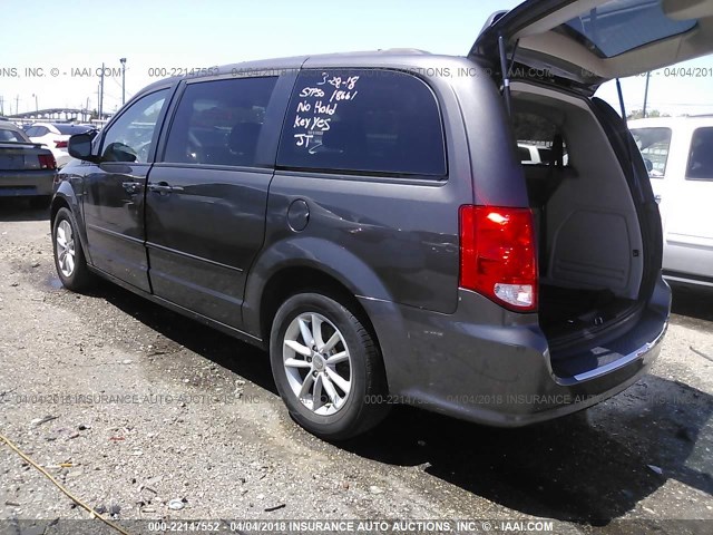 2C4RDGCG3FR517353 - 2015 DODGE GRAND CARAVAN SXT GRAY photo 3